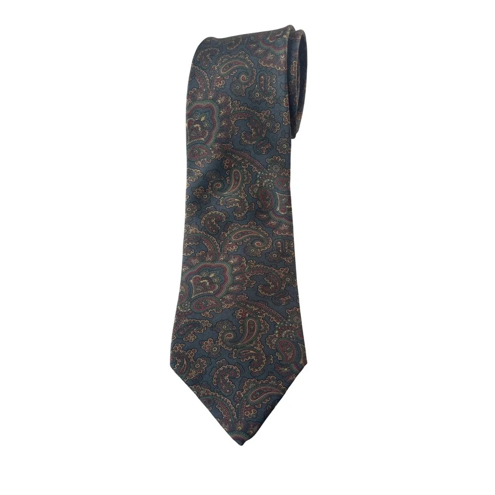 Stuart Ashley Necktie‎ Tie Paisley Pattern Professional Business Casual